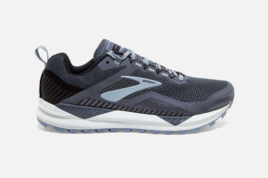 Zapatillas Trail Brooks Cascadia 14 Mujer Gris Oscuro Baratas ZGSH34156